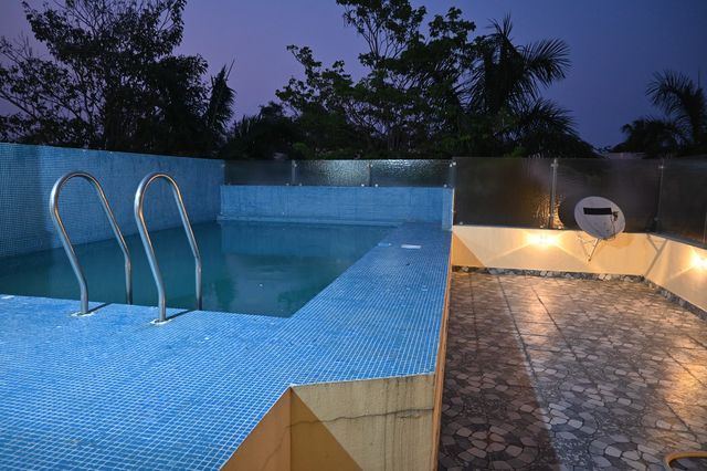 Vedic Village private swimming pool Aqua Bungalow 